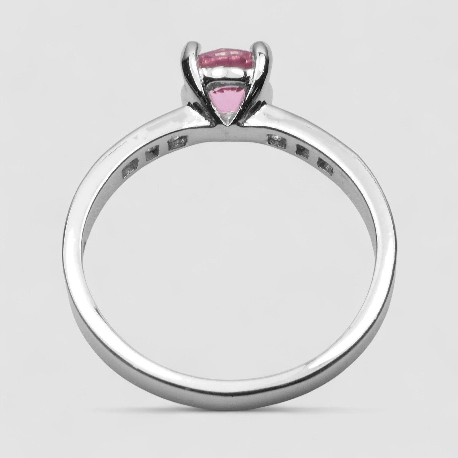 Pink Tourmaline 925 Sterling Silver Ring