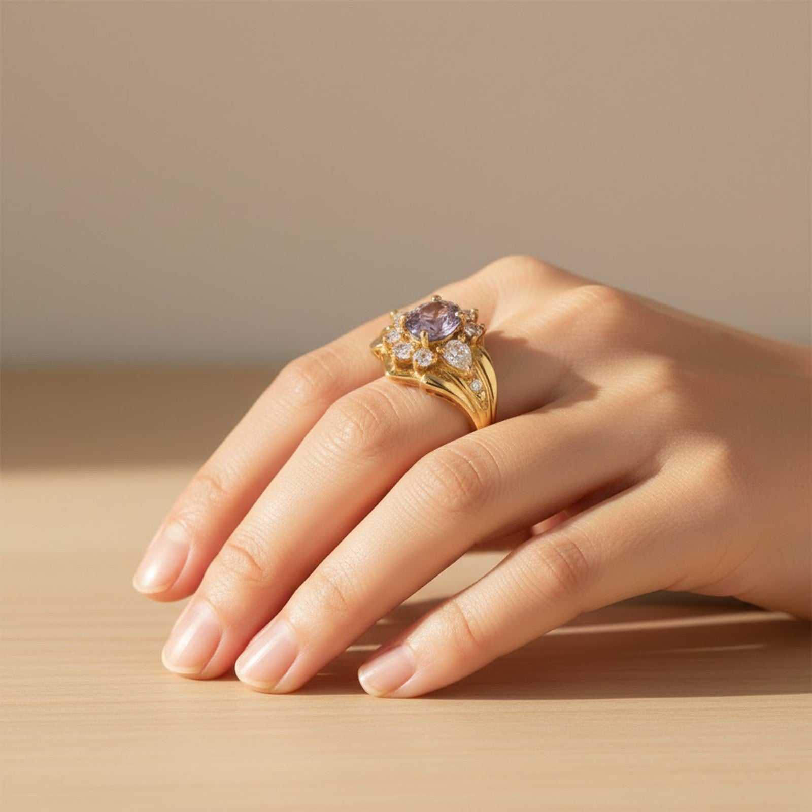 Gray Spinel 925 Sterling Silver Rings