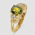 Green Tourmaline 925 Sterling Silver Ring