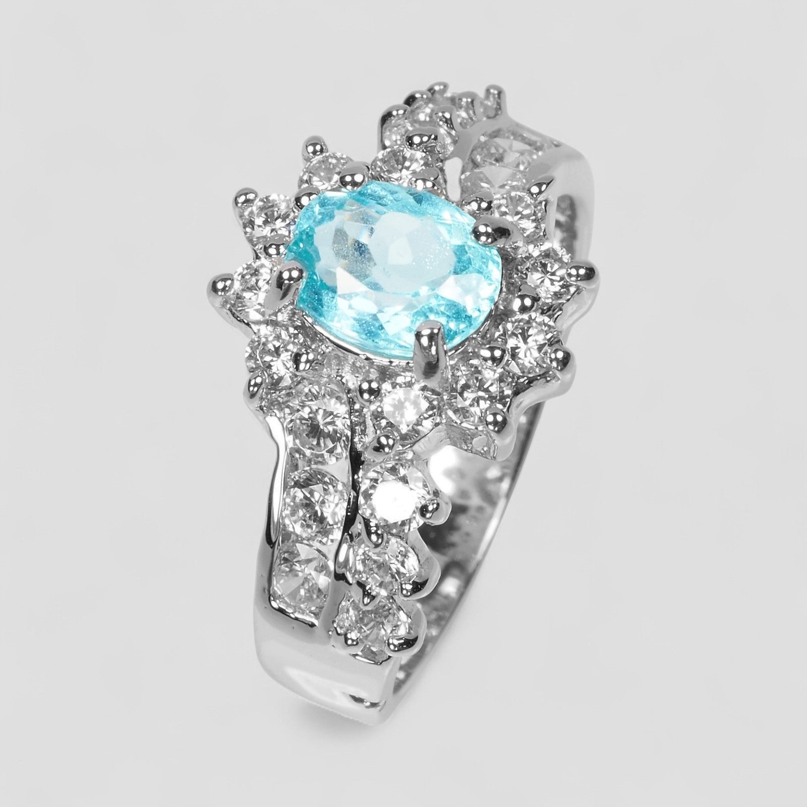 Blue Apatite 925 Sterling Silver Ring
