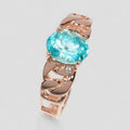 Neon Blue Apatite 925 Sterling Silver Ring
