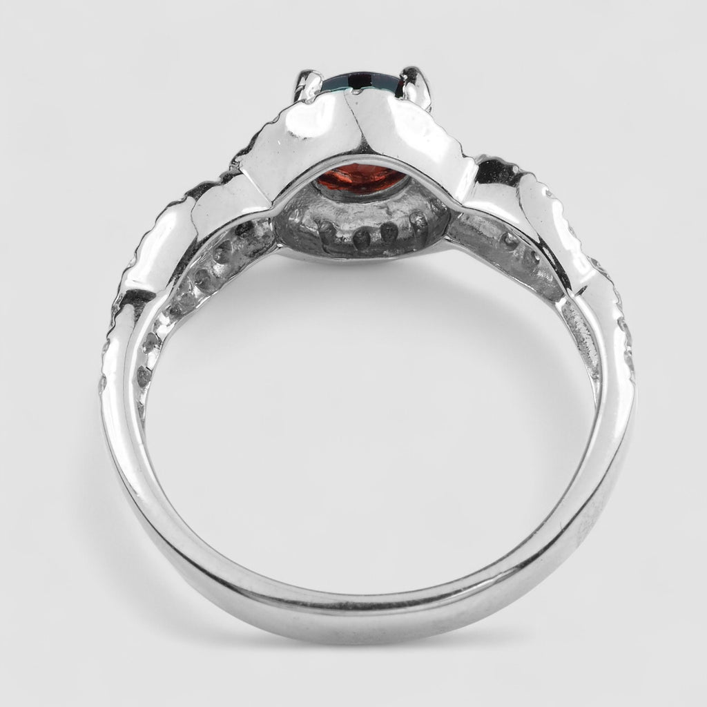 VIVID RED SPINEL 925 SOLID SILVER HANDMADE FINE RING JEWELRY