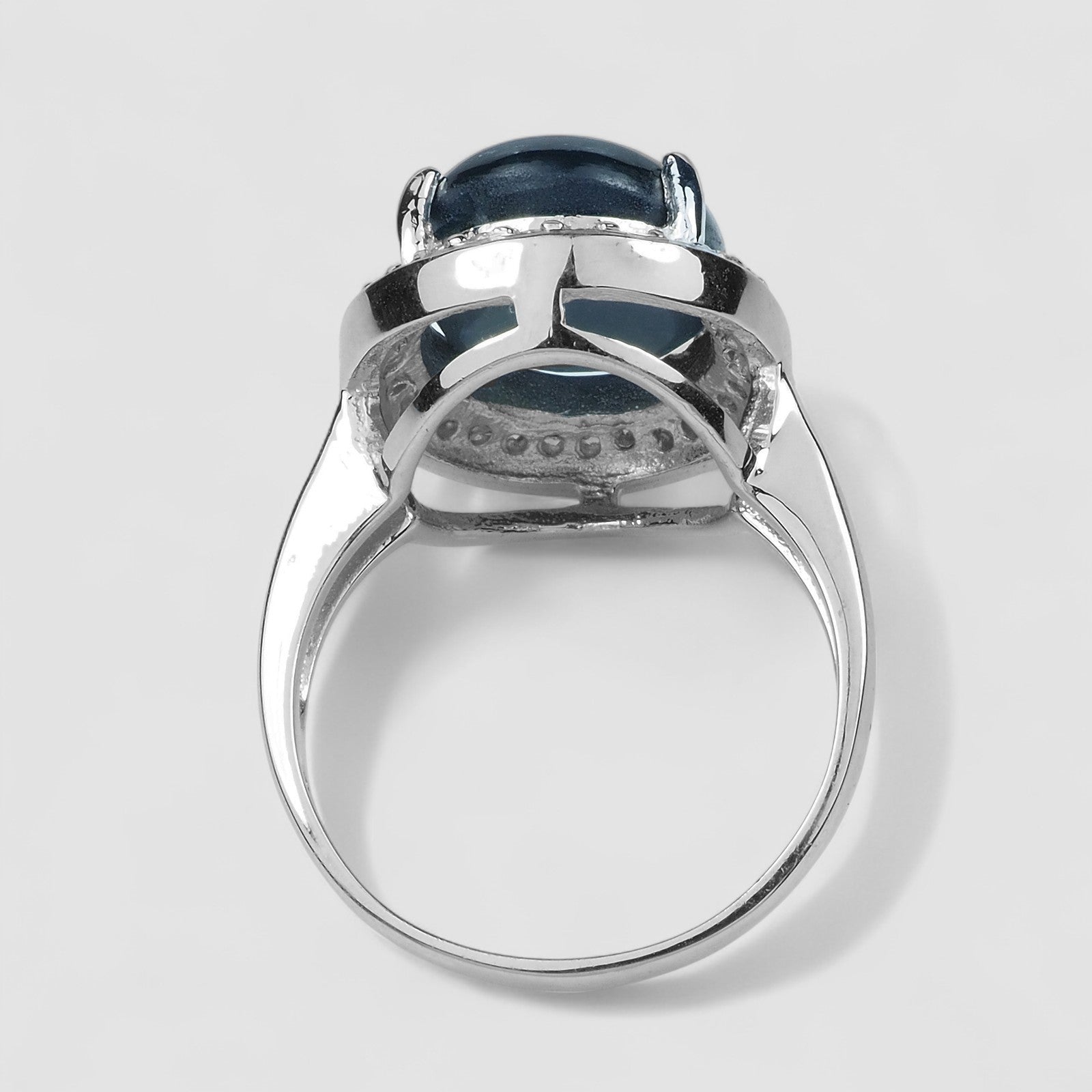 Blue Star Sapphire 925 Sterling Silver Ring