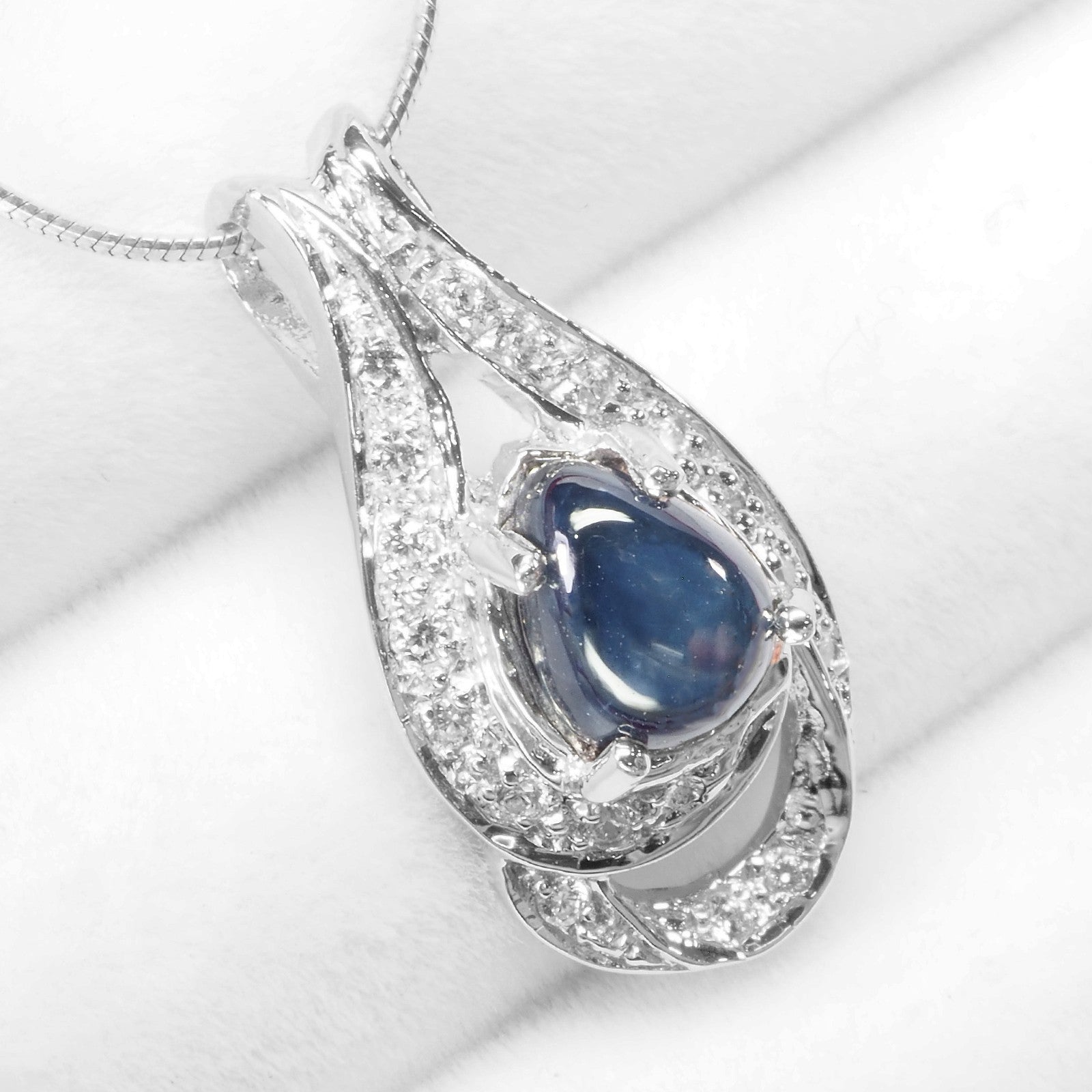 Blue Star Sapphire 925 Sterling Silver Pendants