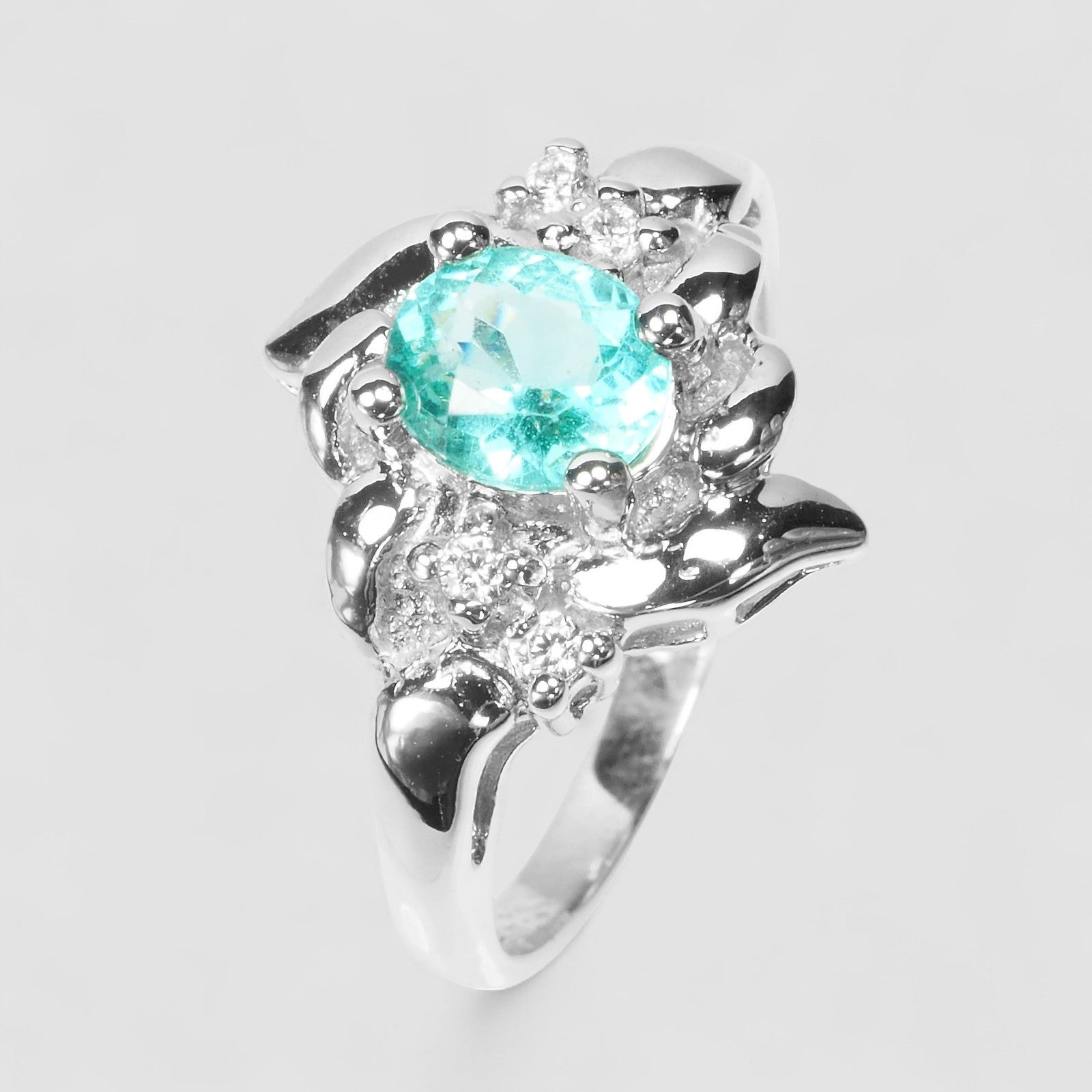 Neon Apatite 925 Sterling Silver Ring