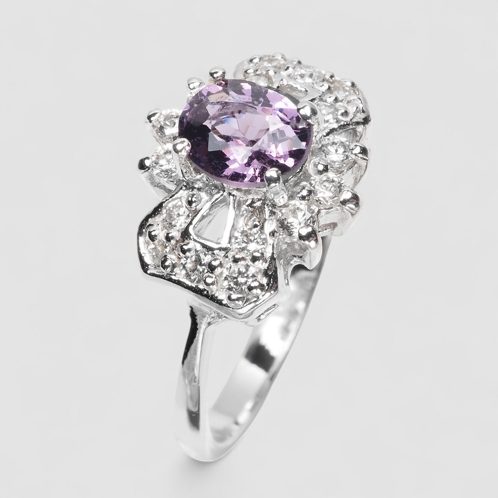 Purple Spinel 925 Sterling Silver Ring