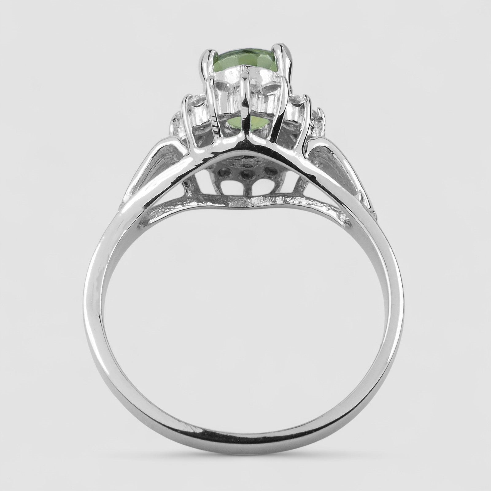 Green Tourmaline 925 Sterling Silver Ring
