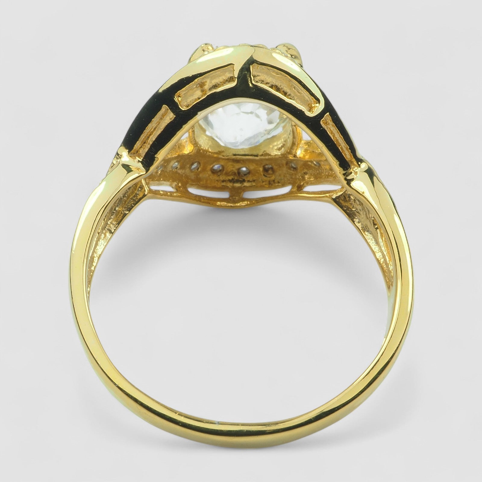 White Zircon 925 Sterling Silver Ring