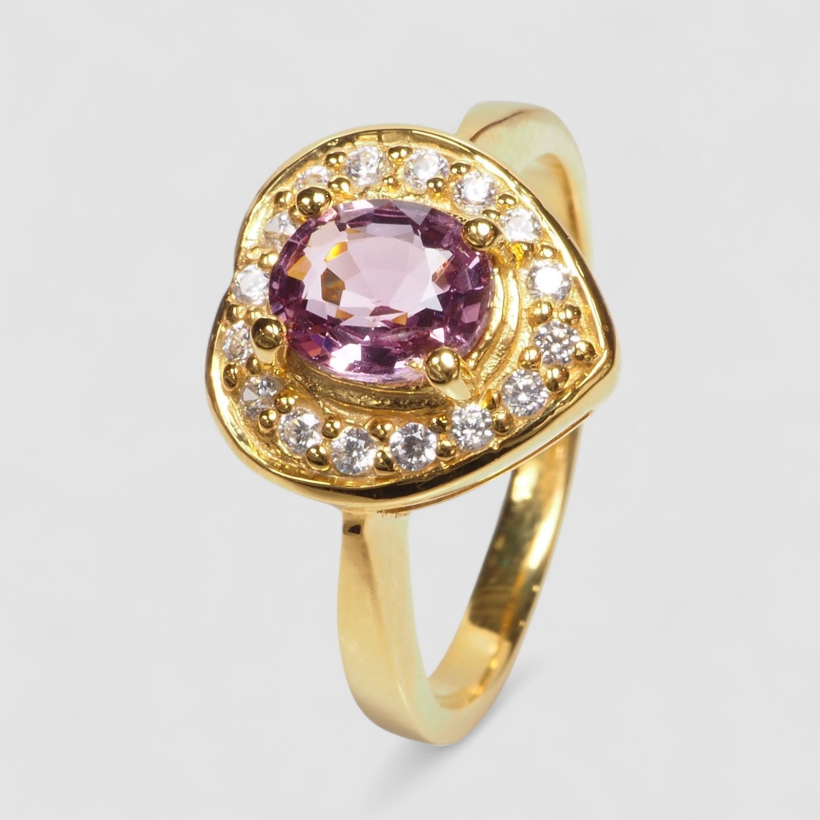 Pink Spinel 925 Sterling Silver Ring