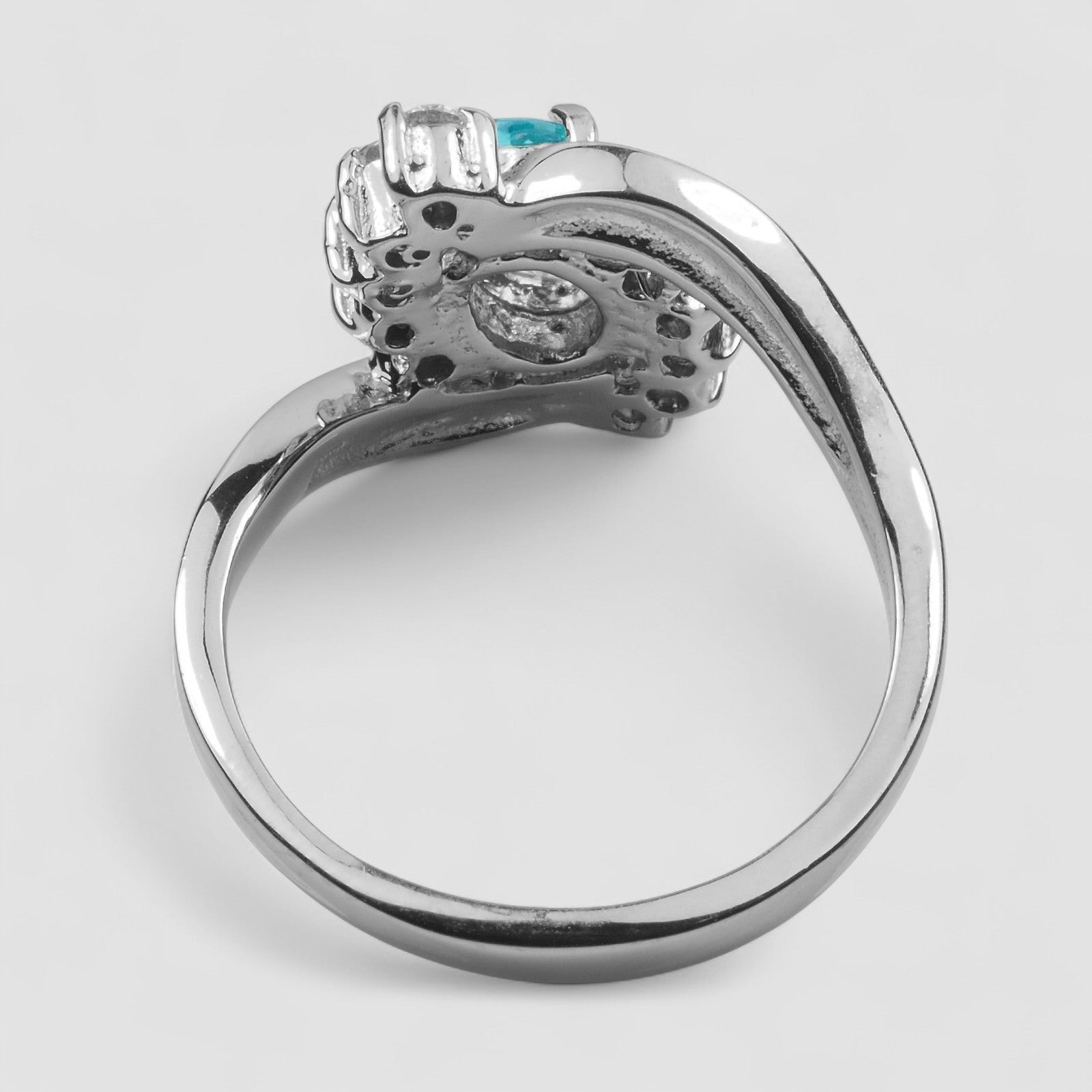 Blue Zircon 925 Sterling Silver Ring