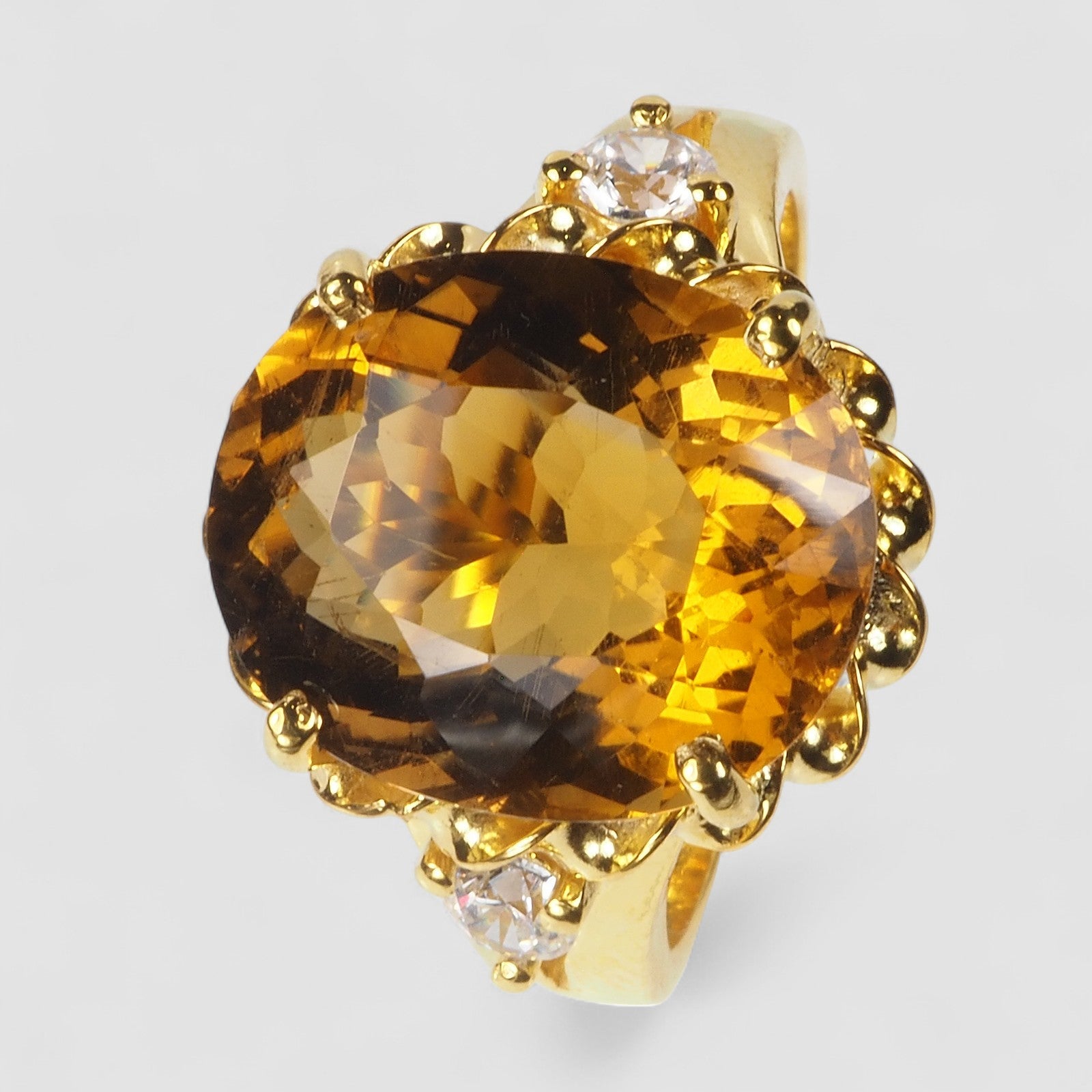GOLDEN YELLOW CITRINE FINE RING