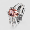Pink Tourmaline 925 Sterling Silver Ring