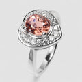 Pink Tourmaline 925 Sterling Silver Ring