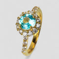 Neon Blue Apatite 925 Sterling Silver Ring