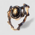 Black Star Sapphire 925 Sterling Silver Ring, 925 Everyday Jewelry, Gift for Her