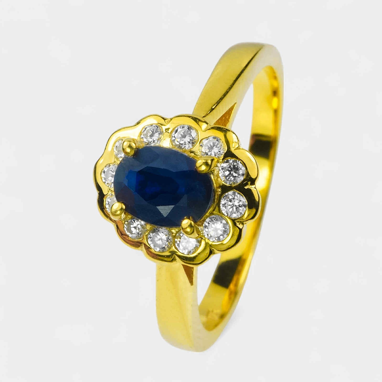 Royal Blue Sapphire 925 Sterling Silver Ring