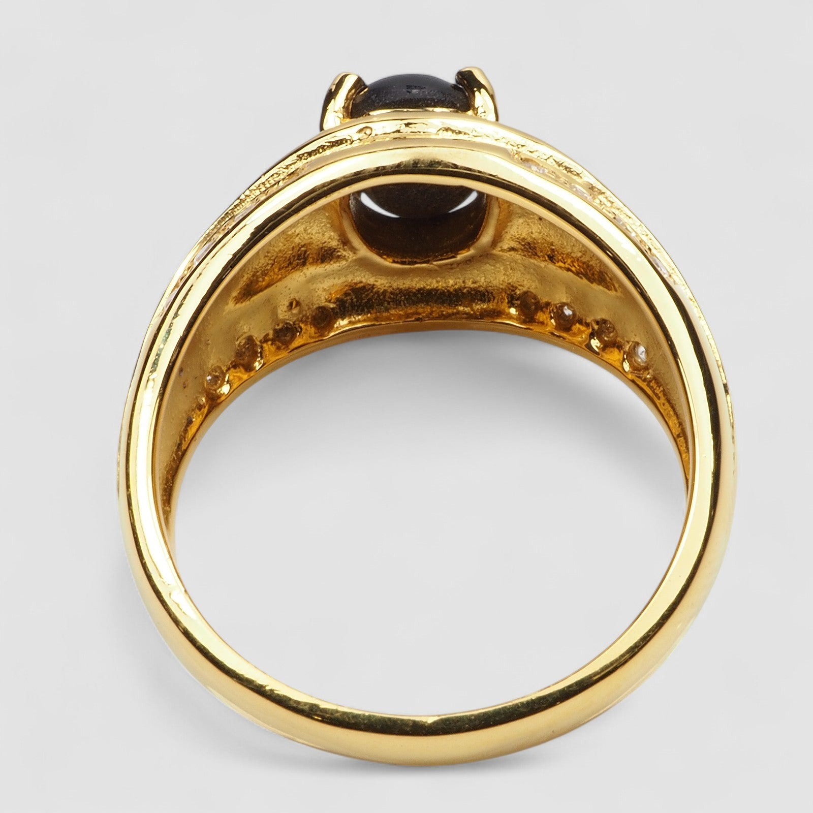 Black Star Sapphire 925 Sterling Silver Ring