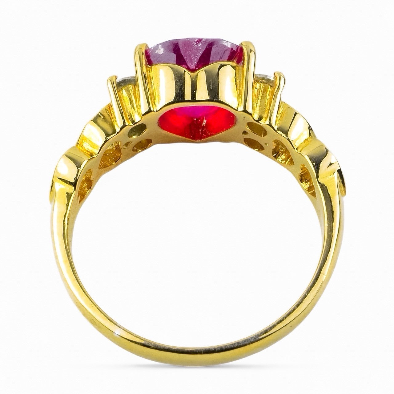 Red Ruby 925 Sterling Silver Ring