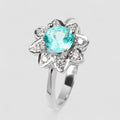 Neon Blue Apatite 925 Sterling Silver Ring