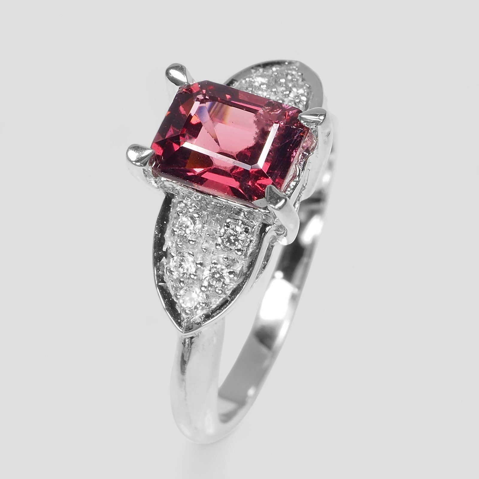 Pink Rhodolite Garnet 925 Sterling Silver Ring