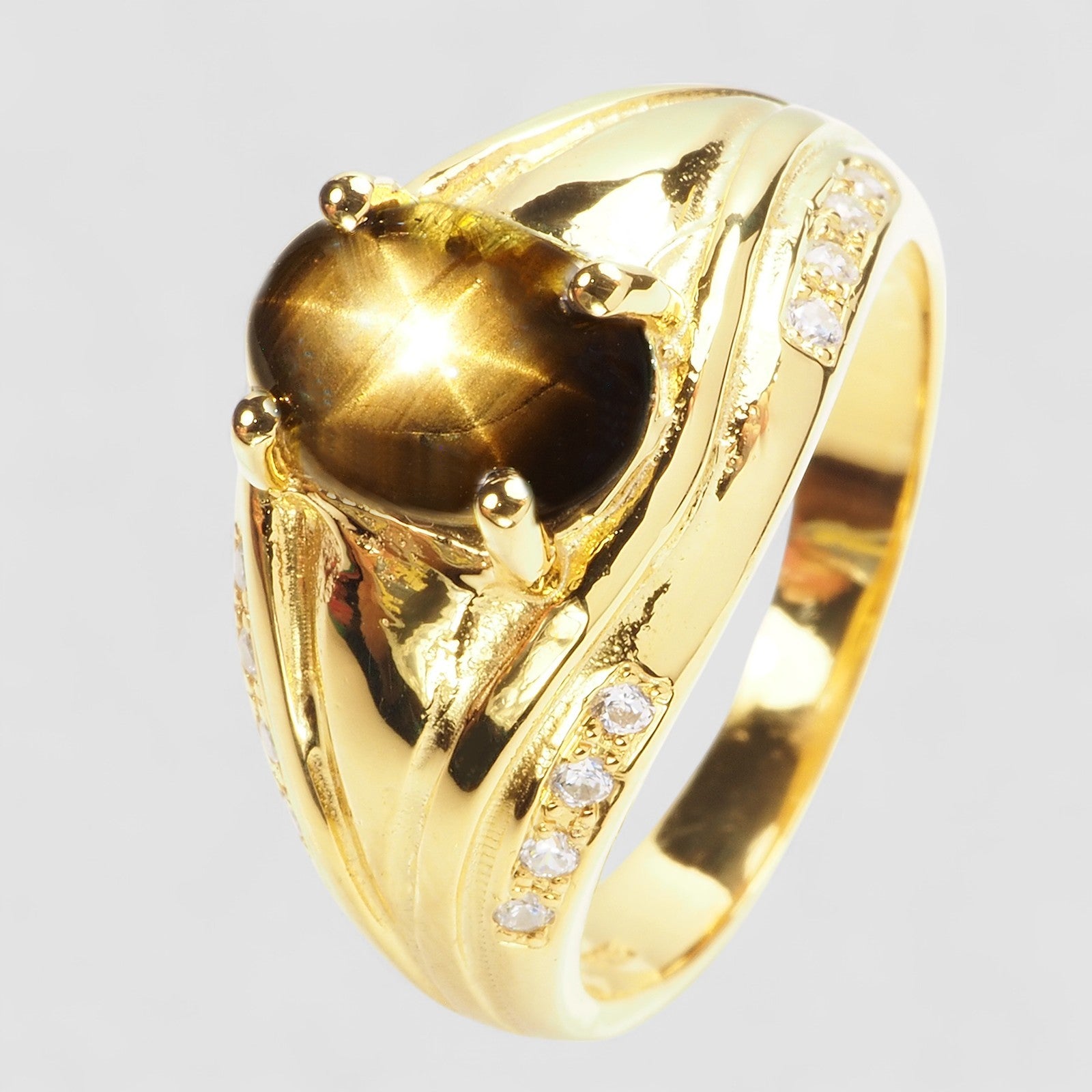 Black Star Sapphire 925 Sterling Silver Ring