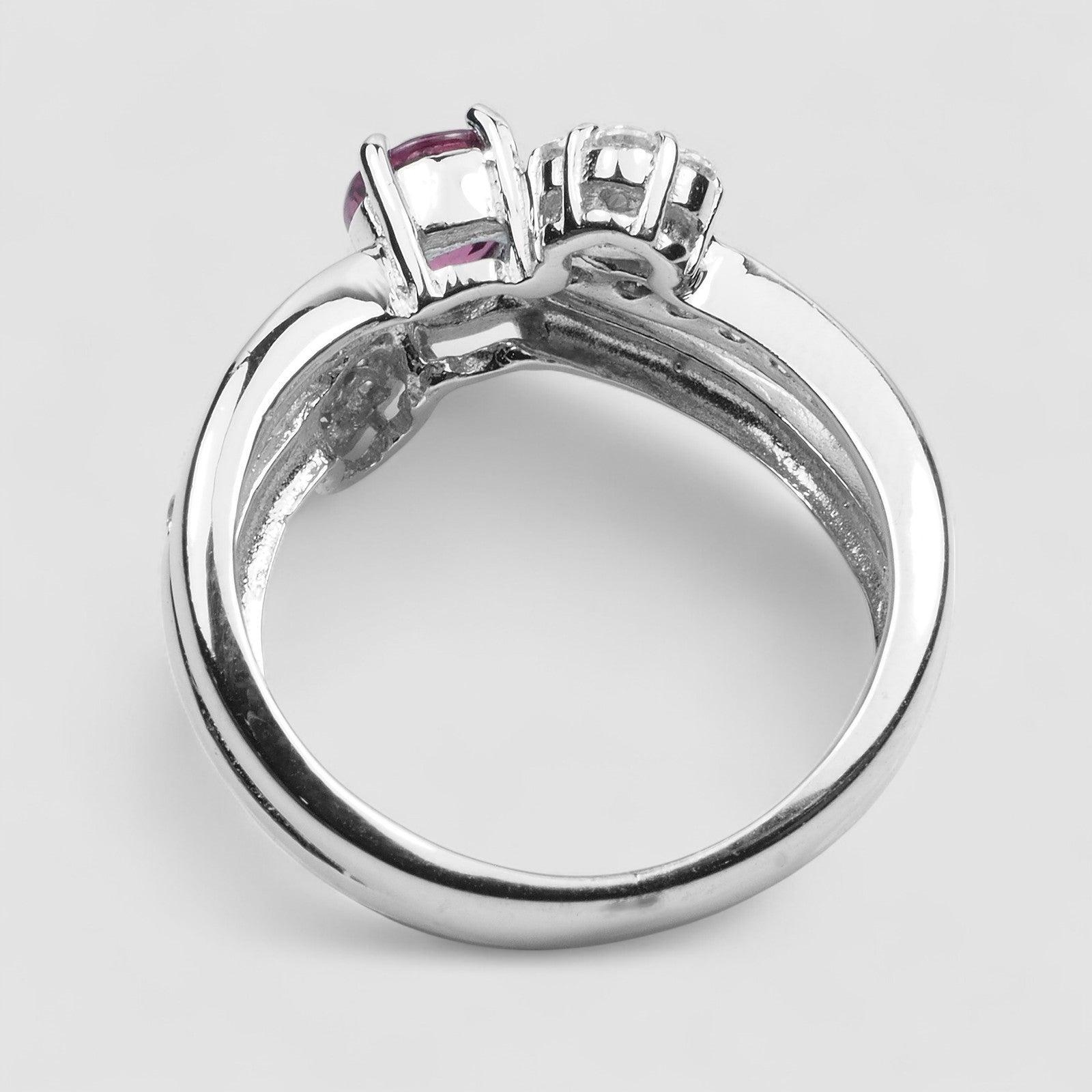 925 STERLING SILVER HANDMADE RING PINK RHODOLITE