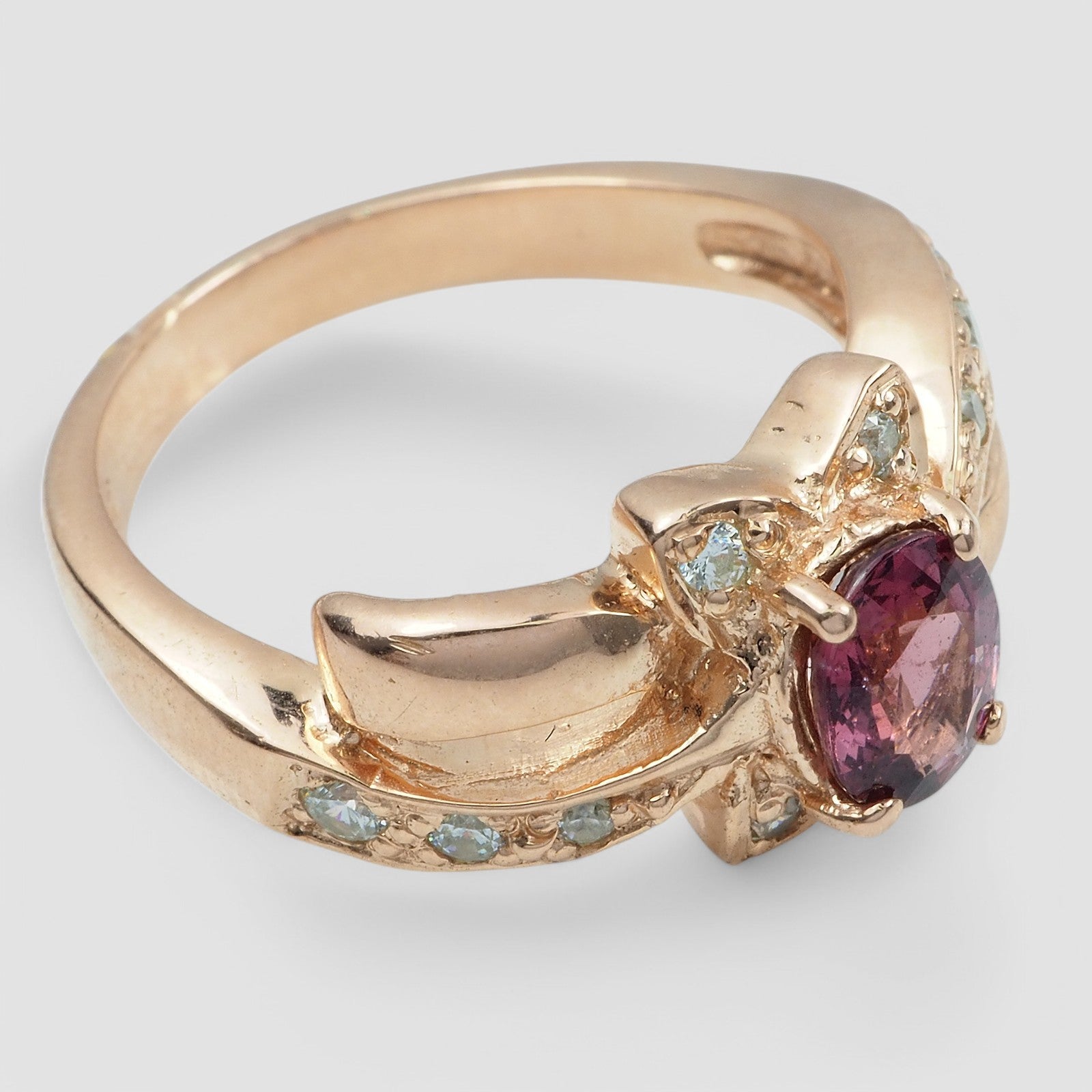 PINK SPINEL HANDMADE FINE JEWELRY RING