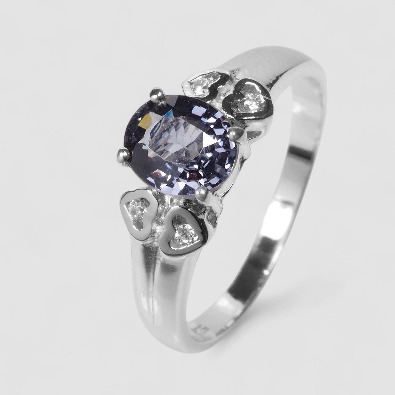 Gray Spinel 925 Sterling Silver Ring
