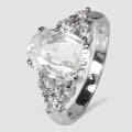 White Zircon 925 Sterling Silver Ring