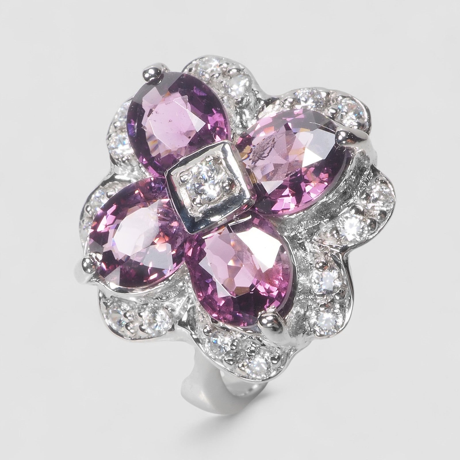 Purple Spinel 925 Sterling Silver Ring