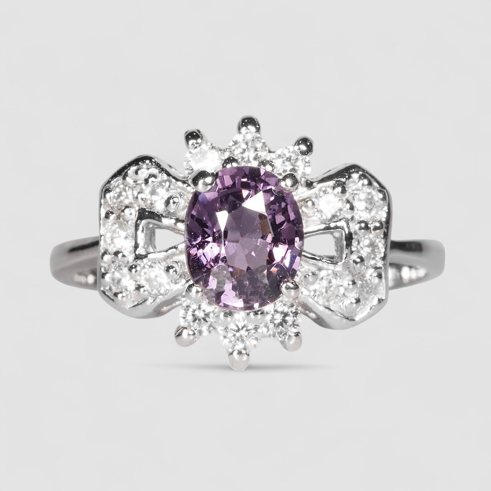 Purple Spinel 925 Sterling Silver Ring