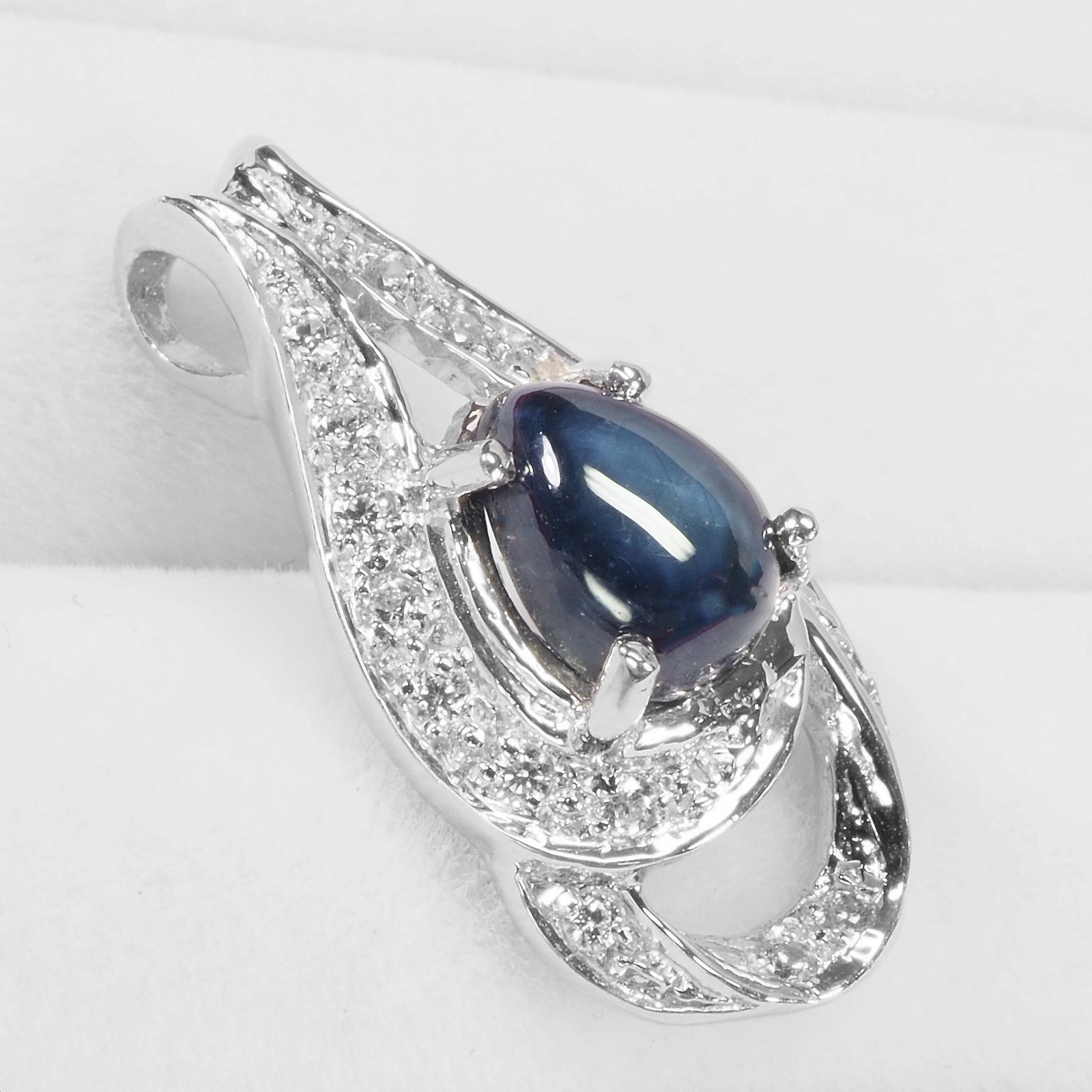 Blue Star Sapphire 925 Sterling Silver Pendants