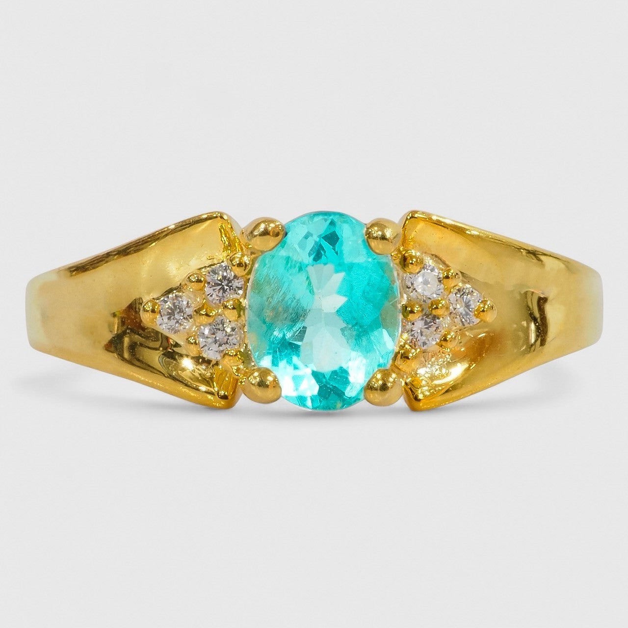 Blue Paraiba Tourmaline 925 Sterling Silver Ring