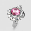 Pink Tourmaline 925 Sterling Silver Ring