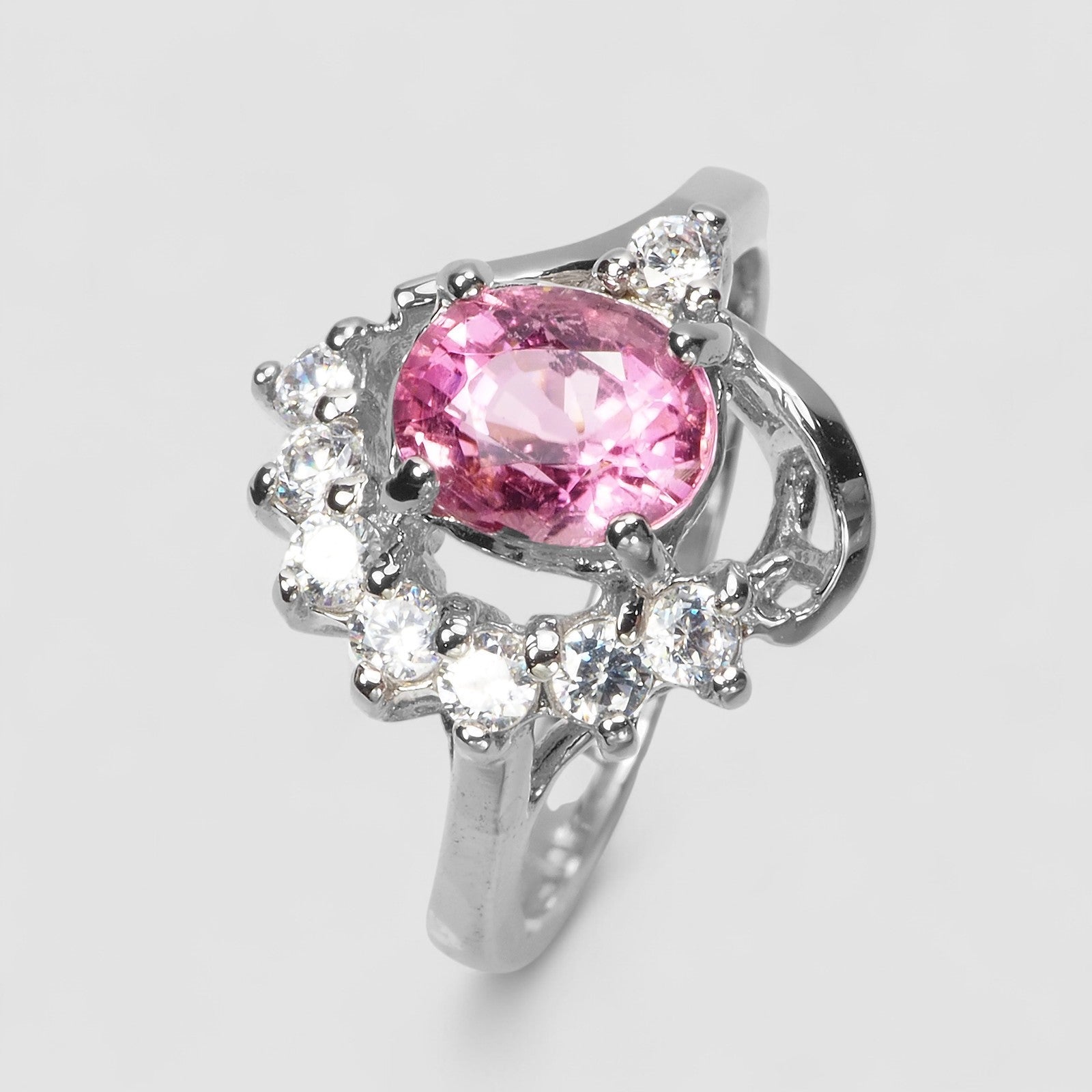 Pink Tourmaline 925 Sterling Silver Ring