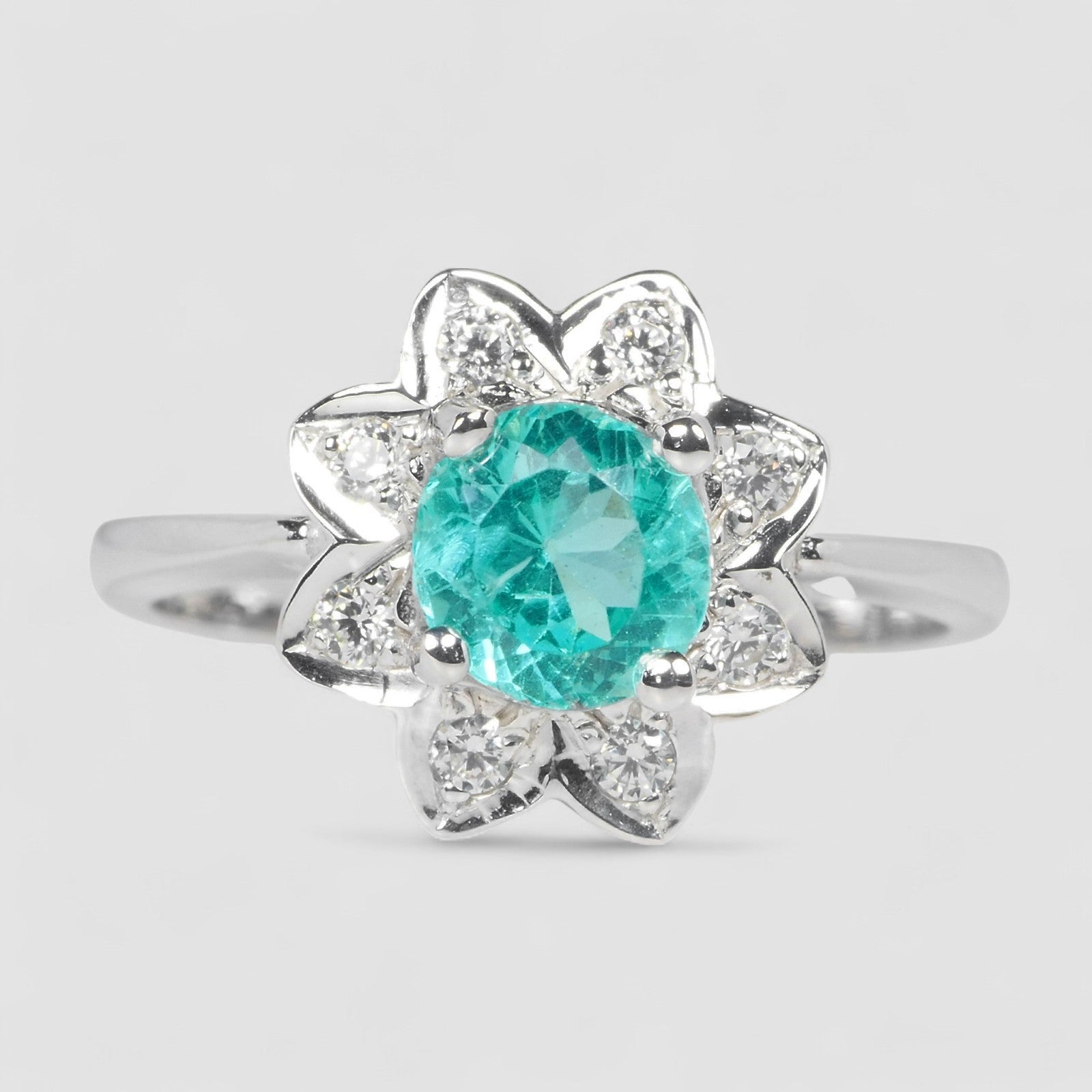 Neon Blue Apatite 925 Sterling Silver Ring