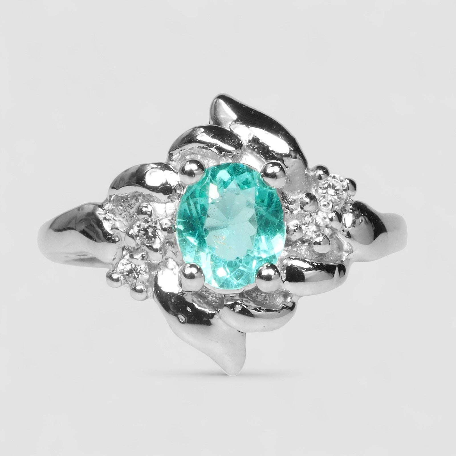 Neon Apatite 925 Sterling Silver Ring