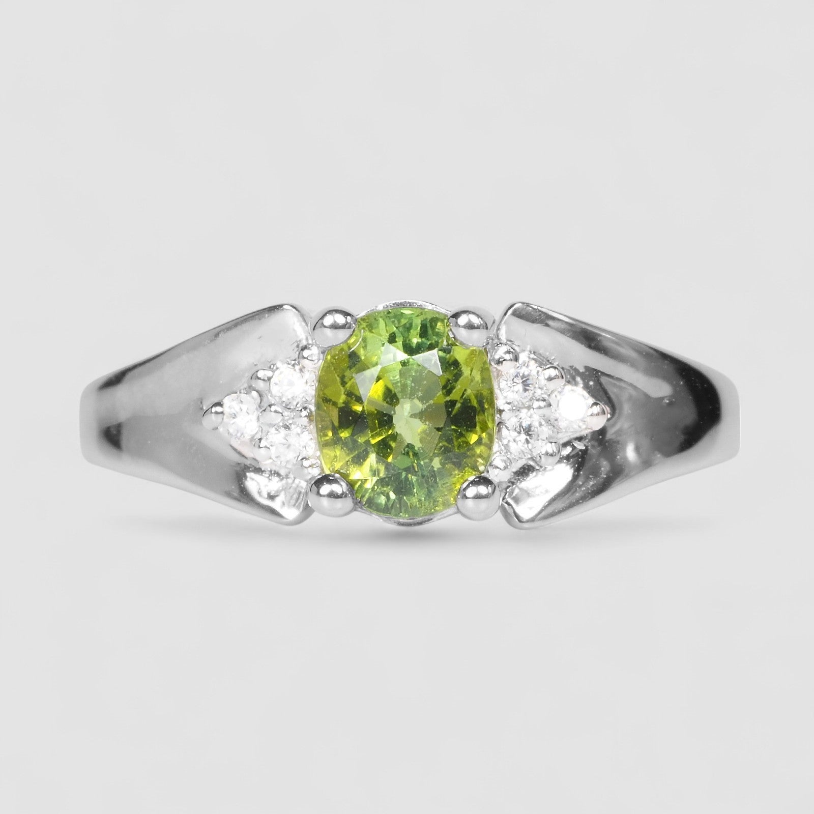 Dazzling Green Tourmaline Ring
