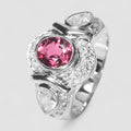 Pink Tourmaline 925 Sterling Silver Ring