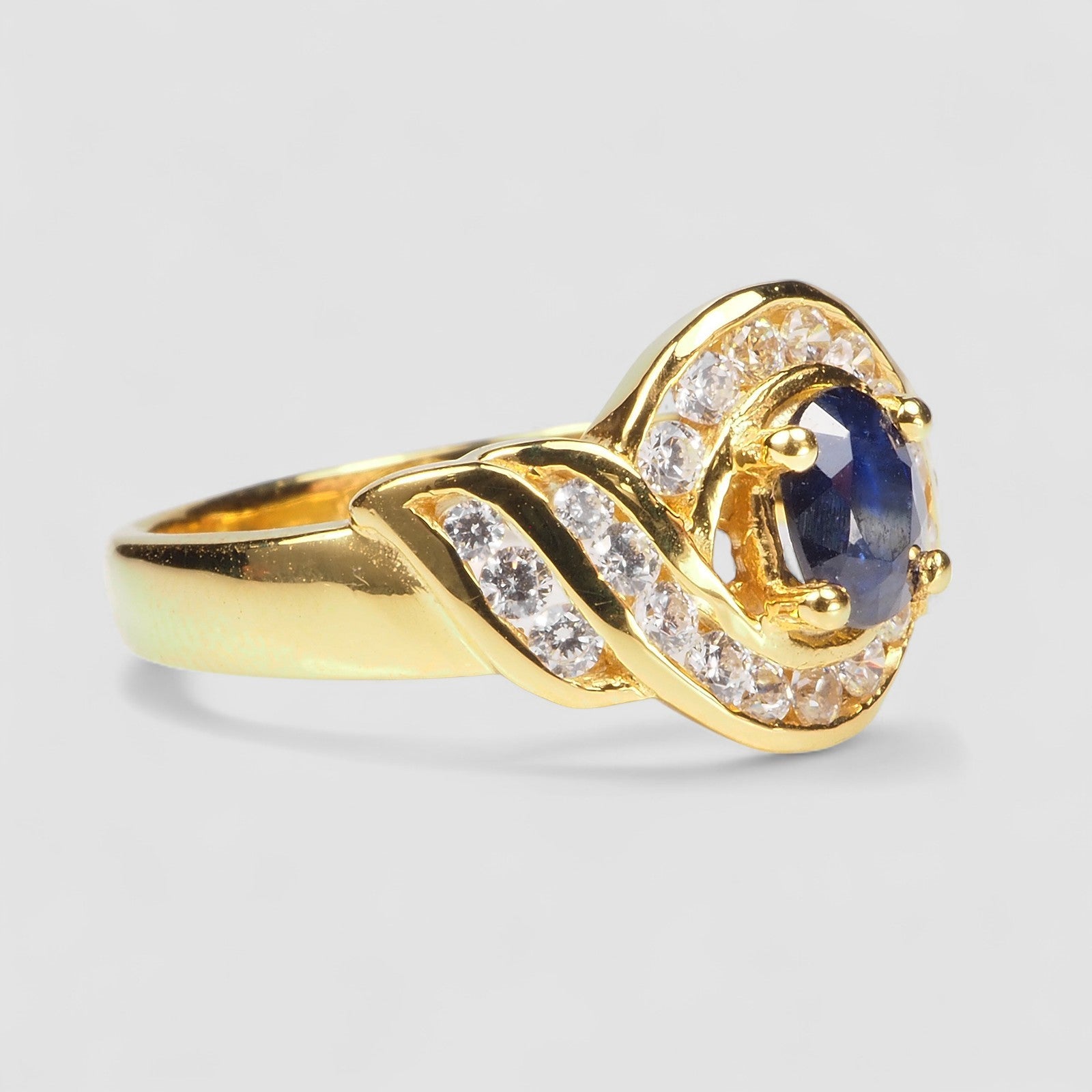 Blue Sapphire 925 Sterling Silver Ring