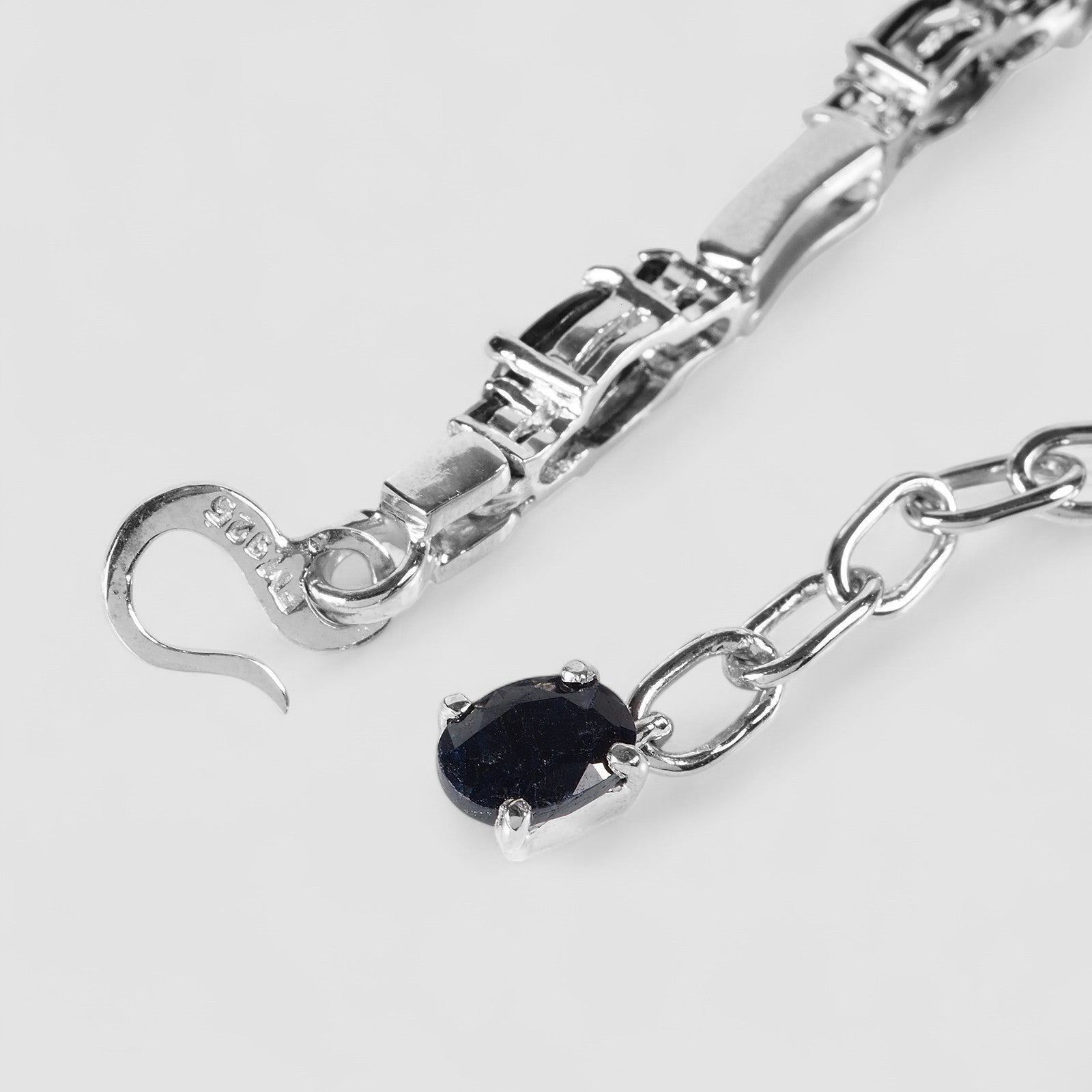 Blue Sapphire 925 Sterling Silver Bracelets, Natural Gemstone, Minimalist Bracelets