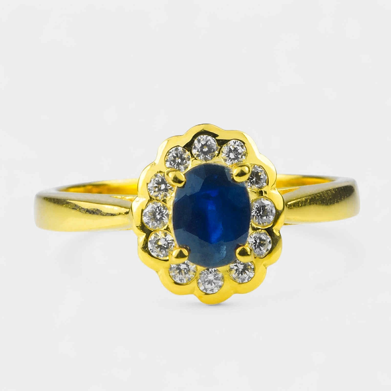 Royal Blue Sapphire 925 Sterling Silver Ring