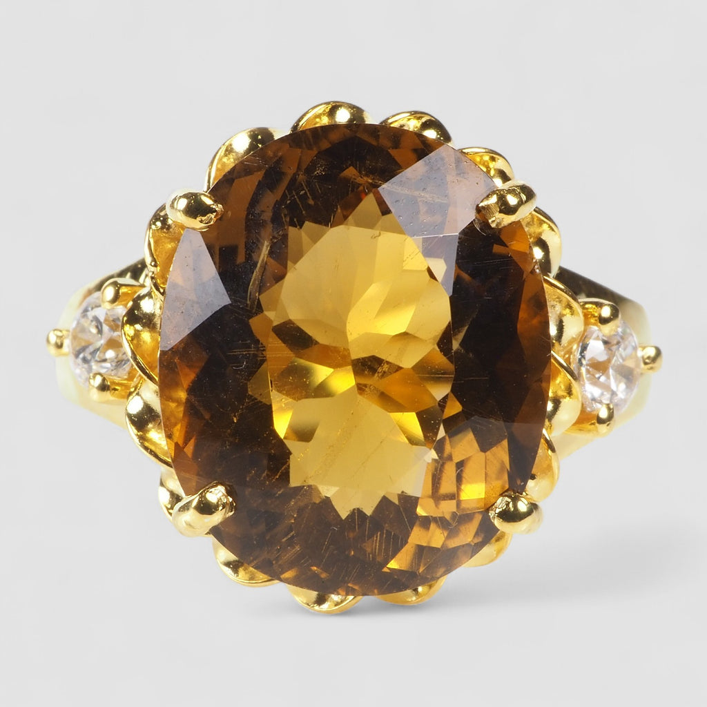 GOLDEN YELLOW CITRINE FINE RING