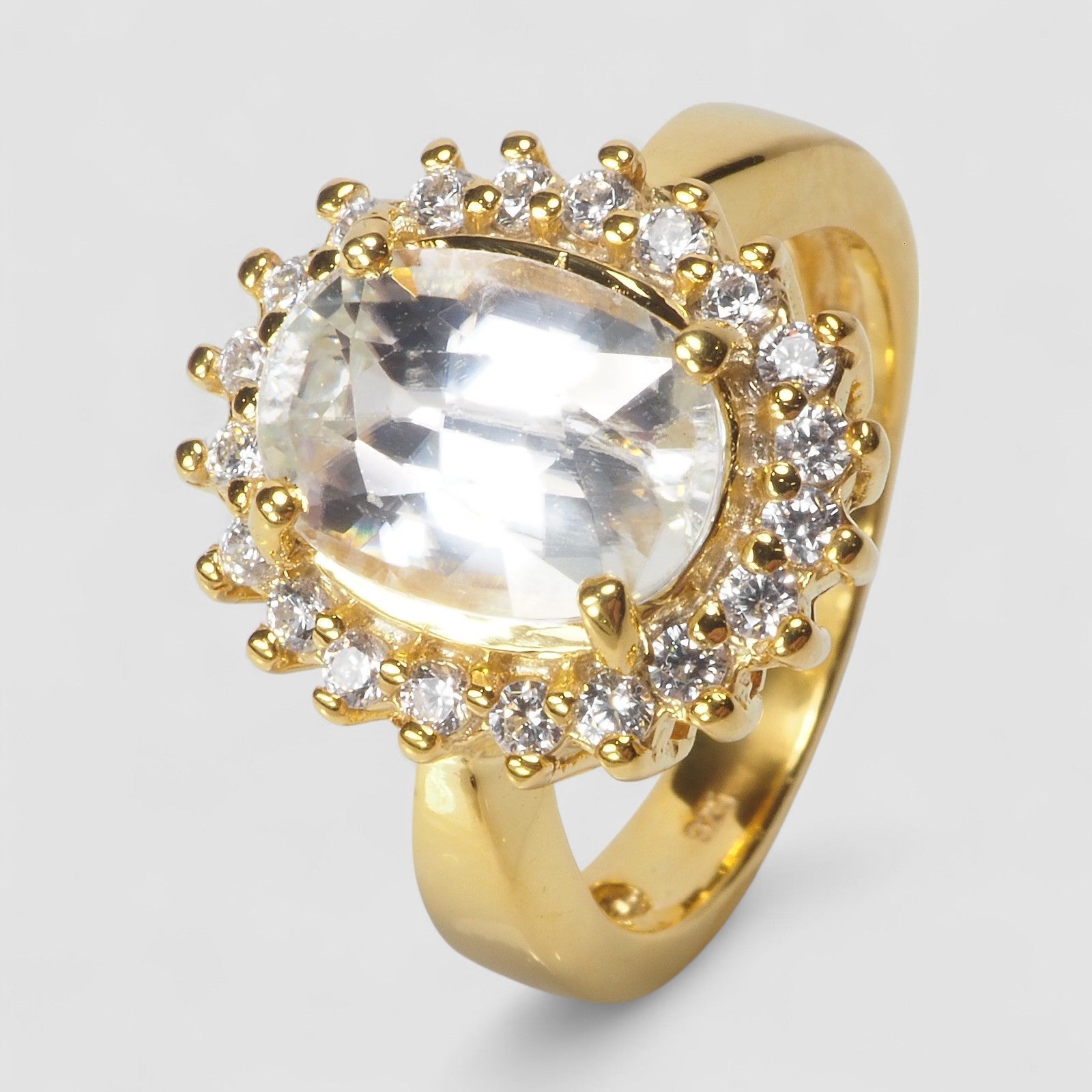 White Zircon 925 Sterling Silver Ring