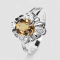 Champagne Tourmaline 925 Sterling Silver Ring