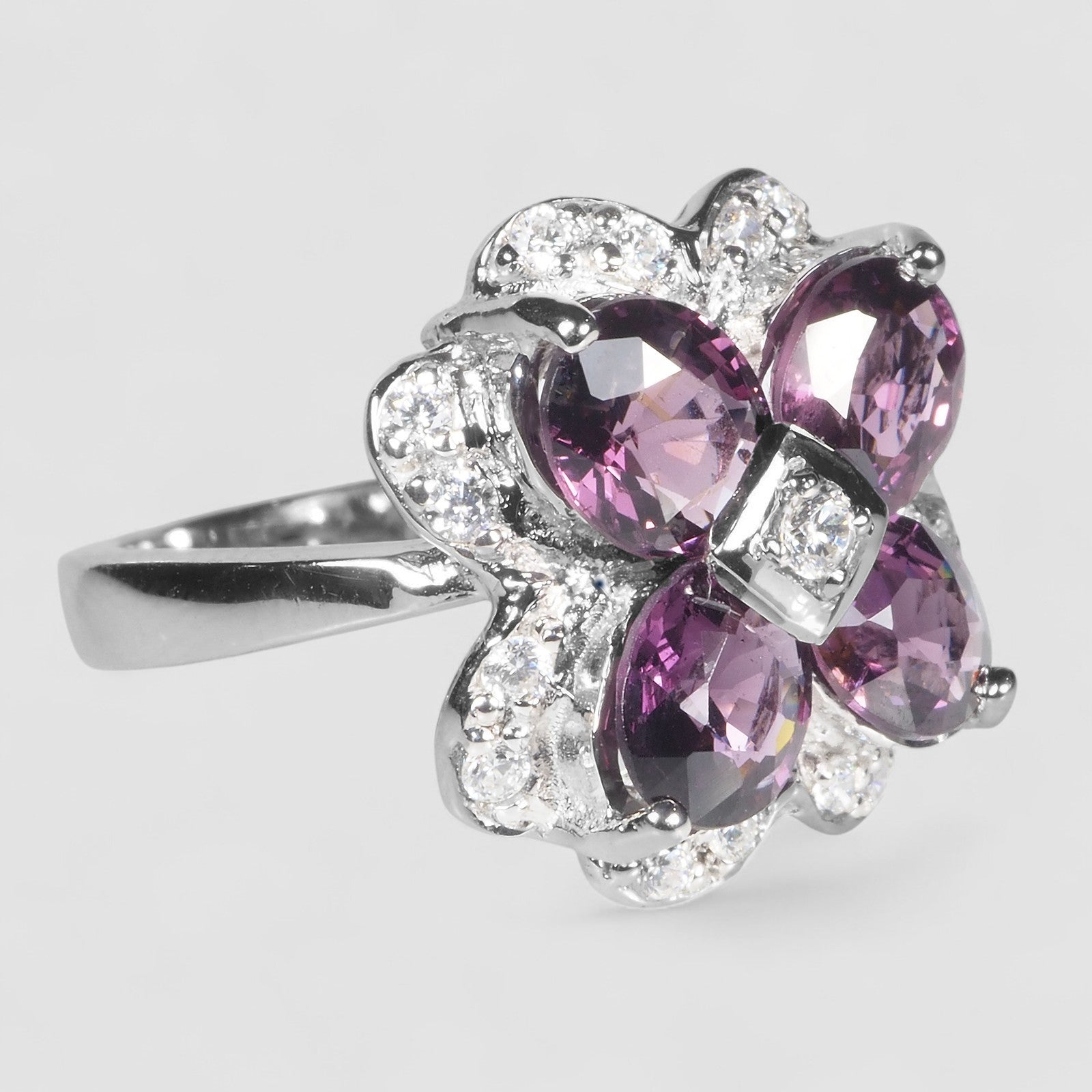Purple Spinel 925 Sterling Silver Ring