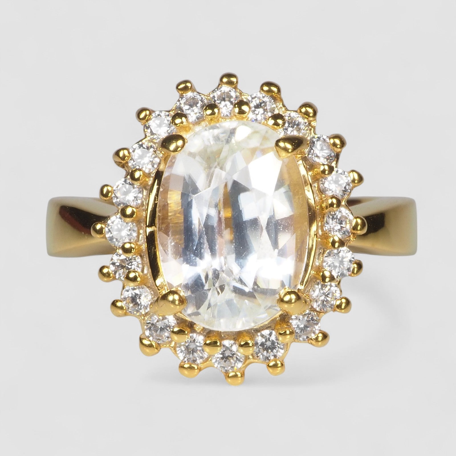 White Zircon 925 Sterling Silver Ring