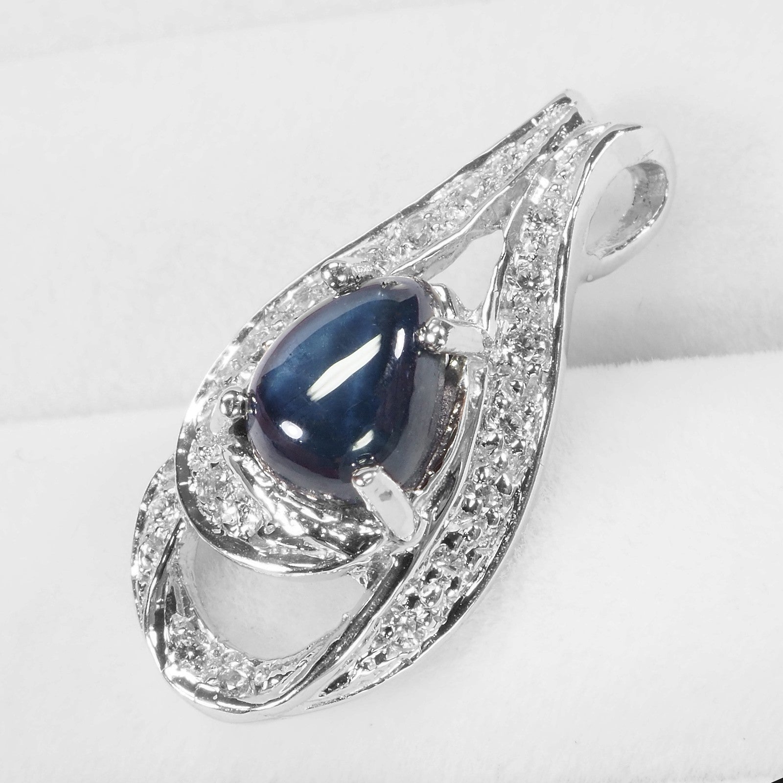 Blue Star Sapphire 925 Sterling Silver Pendants