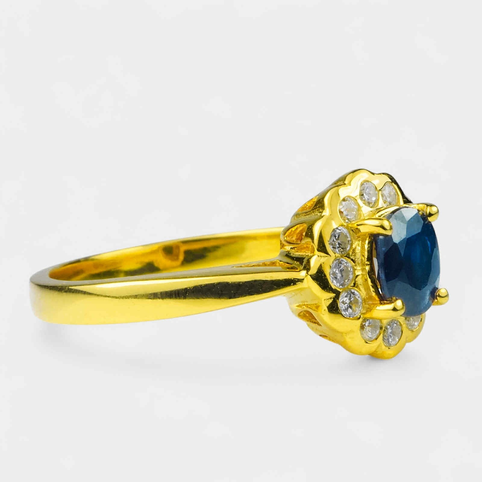 Royal Blue Sapphire 925 Sterling Silver Ring