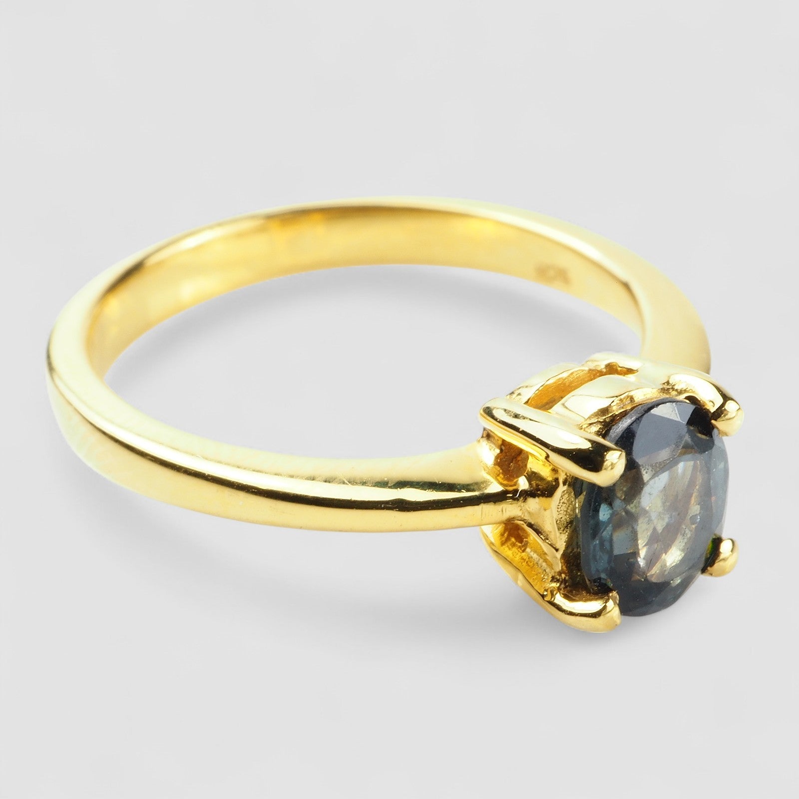 Opulent Blue Spinel 925 Sterling Silver Ring, Rhodium Plated, Tarnish Free, Free Resizing